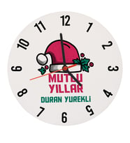 Yılbaşına Özel Tasarım Ahşap Duvar Saati