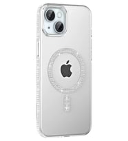 Iphone 14 Move Taşlı Magsafe Kapak - Grey