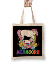 Cute Mamacorn Unicorn Mom Adorable Loving Mama Bez Çanta Uzun Saplı