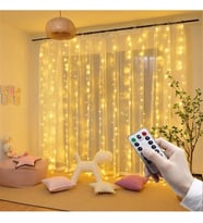 8 Modlu (3 mt X 3 mt ) Perde Led 10 Sarkıtlı USB li 3 Metre Kumandalı Peri Led (Çok Renkli)