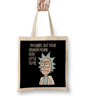 Rick And Morty Bez Çanta Uzun Saplı