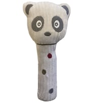 Bebekler İçin Gri Peluş Panda Vikvik Oyuncak