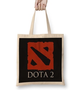 Logo Dota 2 Bez Çanta Uzun Saplı