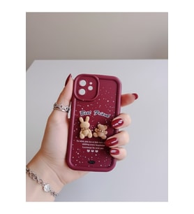 iPhone 12 Ayıcık ve Tavşan Kılıf Modeli