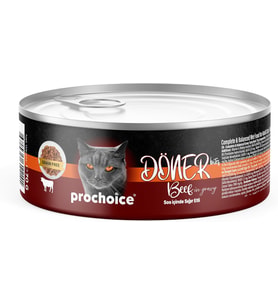 Döner Beef, Sos İçinde Sığır Etli Tam & Dengeli Yetişkin Kedi Maması 70 gr x 12 adet
