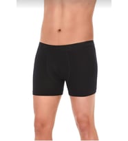 YILDIZ 40 ERKEK MODAL LİKRALI BOXER SİYAH TEKLİ