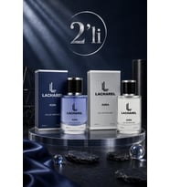 LACHAREL Icon ve Aura 2'li Erkek Parfüm Seti Eau De Parfum 2x50 ML