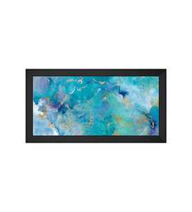 Soyut Şekiller Motifli Kanvas Tablo 80 x 110 cm Siyah Çerçeve