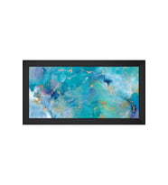 Soyut Şekiller Motifli Kanvas Tablo 80 x 110 cm Siyah Çerçeve