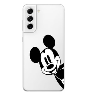 Samsung Galaxy S22 Uyumlu Mickey Mouse Tasarımlı Şeffaf Telefon Kılıfı