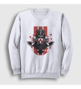Presmono Unisex Beyaz Bloodhound Apex Legends Sweatshirt 231848tt
