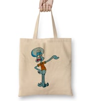 Grumpy Squidward 01 Bez Çanta Uzun Saplı