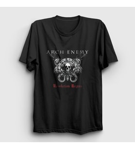 Presmono Unisex Siyah Revolution Arch Enemy T-Shirt 11688tt