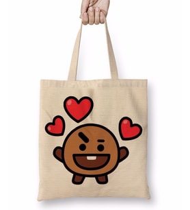 BT21 Shooky Bts Bez Çanta Uzun Saplı