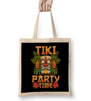 Adorable & Cute Tiki Party Time Island Luau Bez Çanta Uzun Saplı