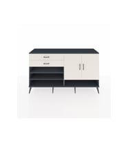 Hyperion Konsol 4 Raflı 2 Çekmeceli 2 Kapaklı 176x44x99 Antrasit-Aytaşı