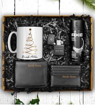 Yılbaşına Özel Tasarım Kupa & Cüzdan & Kartvizitlik & Axe Erkek Deodorant