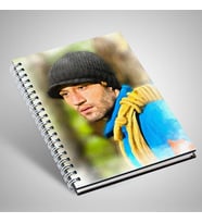Kapağı Yağlı Boya Efektli Erkeğe Özel Defter
