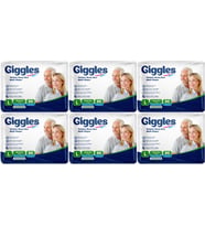 Giggles Hasta Bezi Yetişkin Bel Bantlı Tekstil Yüzey Büyük - Large (L) 180 Adet (6PK*30)