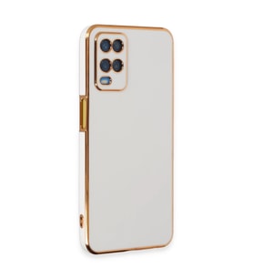 Oppo A54 4g Kılıf Volet Silikon - Beyaz