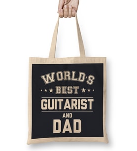 Fathers Day World's Best Hiker And Dad Bez Çanta Uzun Saplı
