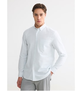 LCWAIKIKI Classic Yeşil Regular Fit Çizgili Erkek Gömlek