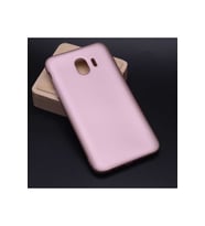 Samsung Galaxy J4 Uyumlu Kılıf Zore Premier Silikon Kapak (Rose Gold Altın)