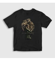 Presmono Unisex Çocuk Siyah Aemond Targaryen House Of The Dragon T-Shirt 478877tt