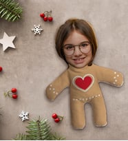 BK Gift Kişiye Özel Fotoğraflı Kurabiye Adam Kostümlü Kız Çocuk Bebek Yastık-2