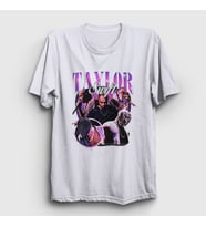Presmono Unisex Beyaz Kanye West Taylor Swift Rap T-Shirt 420478tt