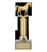 ODAK KUPA - Figürlü Kupalar - At Figürlü Kupalar FG-008 B - 28 cm