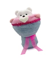Sevgi Buketi Peluş Ayıcıklı Peluş Çiçek Buketi 40 cm Sevimli Hediyelik Peluş (Çok Renkli)