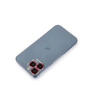 Newface Apple iPhone 11 Pro Metal Kamera Lens Koruma Cam - Kırmızı
