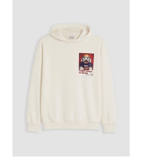 LCW Kids Bej Baskılı Erkek Çocuk Sweatshirt