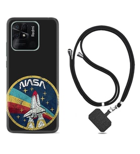 Xiaomi Redmi Note 7 8 9 Pro 10 2022 10 Pro 10S Kılıf Boyun Askılı Silikon Nasa 1326