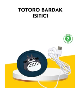 Mey İthalat® USB Isıtıcı Bardak Altlığı Totoro Desenli 45°–60° Sıcaklık Koruma
