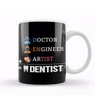 Doctor Engineer Artist Dentist 01 Kupa Bardak Porselen