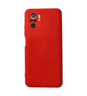 Xiaomi Redmi Note 10 Kılıf Nano İçi Kadife Silikon - Kırmızı