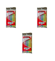 Yüceplast Körüklü Karışık Renkli Jelatinli Pipet - 22 Cm. - 150 Adetlik Paket
