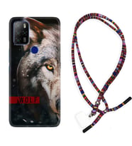 Omix X300 X500 X400 X600 X700 Kılıf Boyun Asklı Rasta Silikon Wolf Eyes 1758