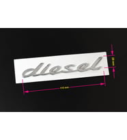 PORSCHE DİESEL UYUMLU ÇAMURLUK YAZISI KROM 958 559 675 01