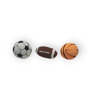 POFİDİK TOP SETİ FUTBOL BASKETBOL AMERİKAN FUTBOLU 10 CM 3'LÜ