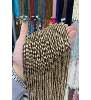 Hematit Taşı Rondela Kesim 4x2mm Doğal Taş Dizi