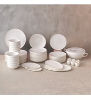 Emsan Fine Bone Freya Yuvarlak Gold 60 Parça 12 Kişilik Yemek Takımı