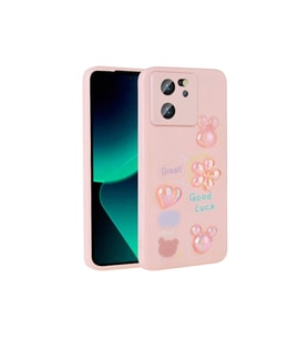 Xiaomi Mi 13T Uyumlu Kılıf Kabartma Figürlü Parlak Zore Toys Silikon Kapak