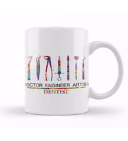 Doctor Engineer Artist Dentist 022 Kupa Bardak Porselen