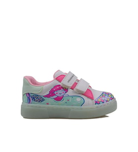Trend Adımlar Pembe Cute Monster Işıklı Çocuk Sneaker