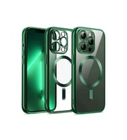 Pilelistore   iPhone 12 Pro Kılıf Kross Magneticsafe Kapak - Koyu Yeşil
