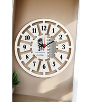 Gardiyan Duvar Saati 40cm (Beyaz)