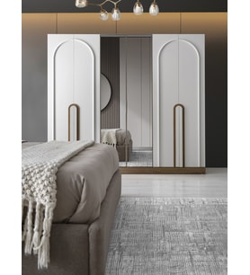 DEMRE MDF 6 KAPILI DOLAP  (Çok Renkli)